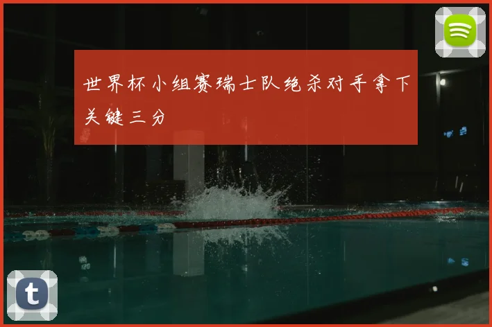 世界杯小组赛瑞士队绝杀对手拿下关键三分